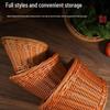 Beige Imitation Rattan Square Serving Basket