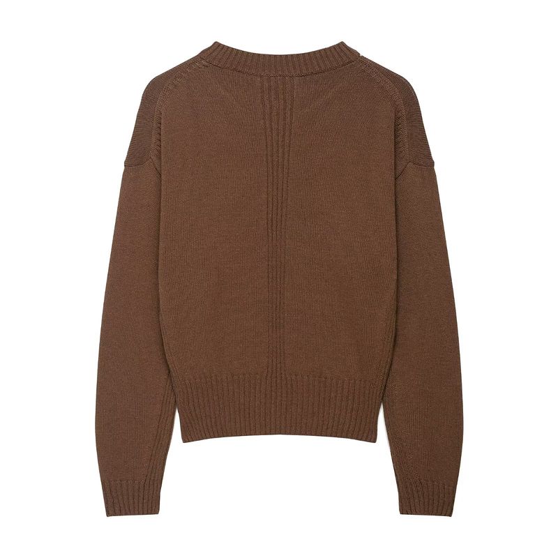 Araltay New Arrival Fashion Style Women's Clothing Fashion All-Match Pure Color V-neck Sweater Tops 6771140700