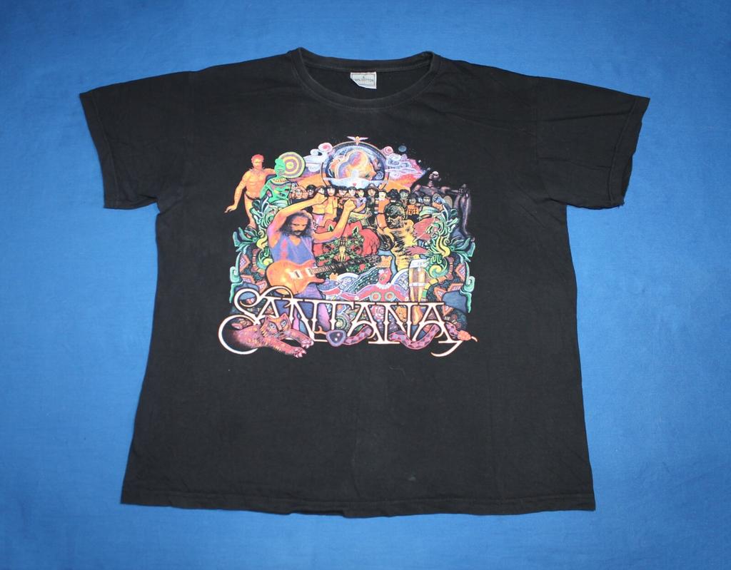 New Vintage 90s Santana Shirt Latin Rock Band Men's Tee Large
