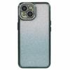 For iPhone 13 TPU Case Shiny Rhinestone Decor Gradient Protective Back Shell