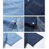 Men's Summer Fashion Quality Denim Short-sleeved Shirt Youth Trend Casual Shirt