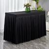 Rectangular Tablecloth Conference Exhibition Solid Table Cover Elegant Table Skirt For Wedding Banquet Party Desk Decor