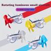 Креативный Забавный Мини Самолет Светодиодные Разноцветные Огни Безопасная Езда Модные Автомобильные Украшения Предупреждение Ветрогенерация Подарок
