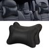 Подушки для шеи в автомобиль из искусственной кожи, защита головы, черная/красная, универсальная подушка для подголовника, подходит для всех транспортных средств