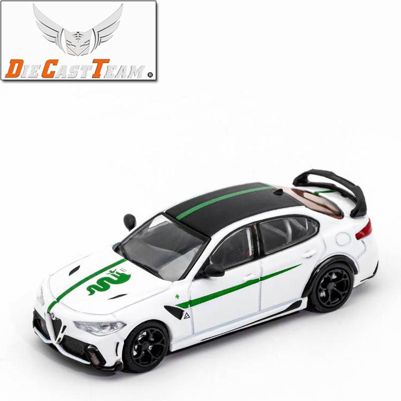 QGDM1 DCT 1/64 Alfa Romeo Giulia Juliet GTA Car Alloy Motor Vehicle Diecast Metal Model Kids Xmas Gift Toys for Boys