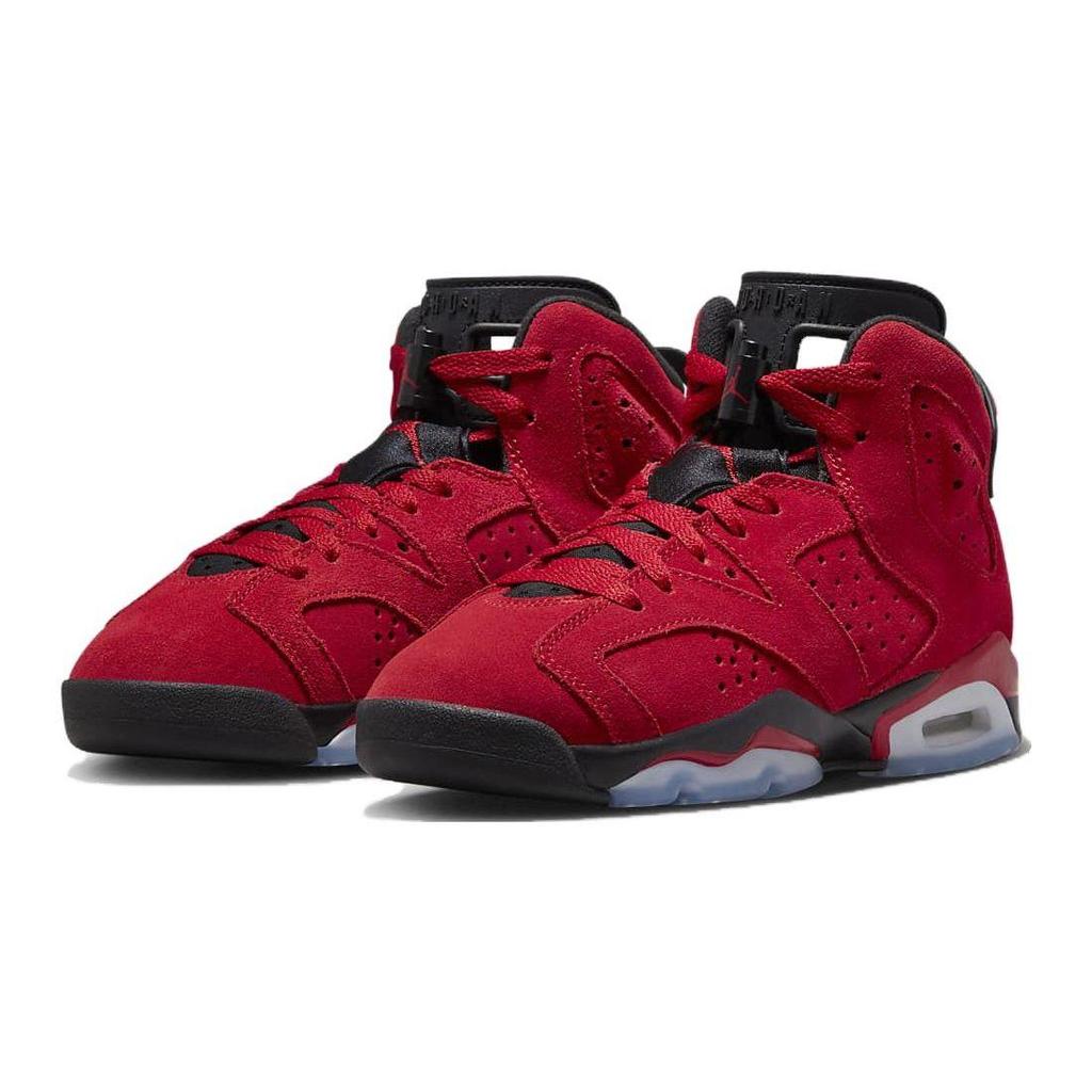 Air Jordan 6 Retro GS Детские Toro Bravo Varsity Red Black 384665-600