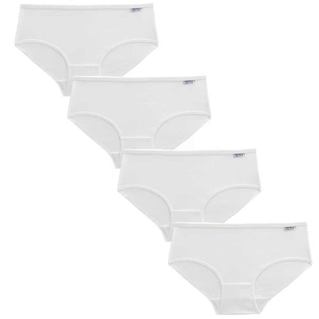 4 шт./лот детские трусики для девочек конфетного цвета хлопковые женские трусики 12-18 лет