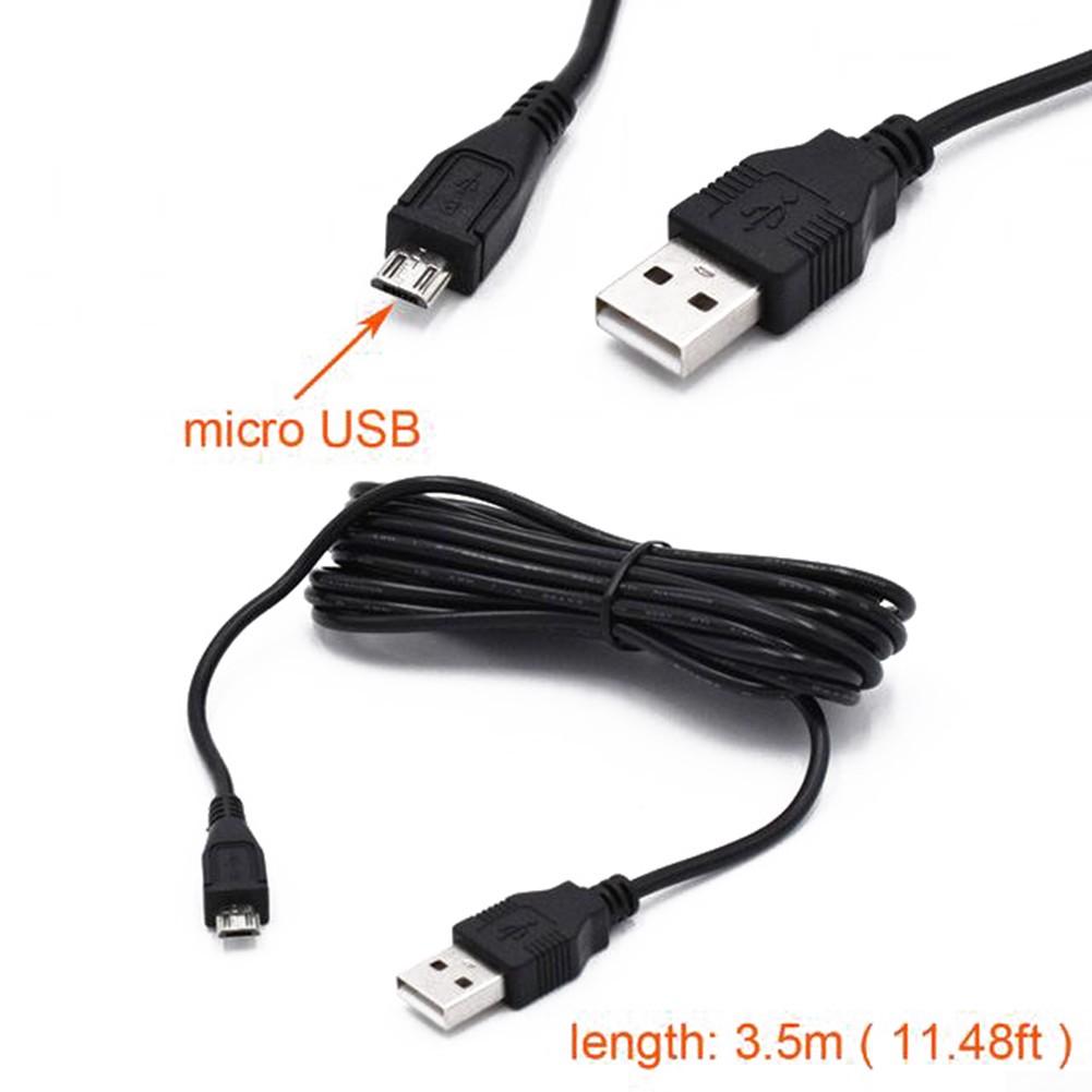 High Quality. Car Charging Micro USB Cable 1pc Black Car Camera USB Cable