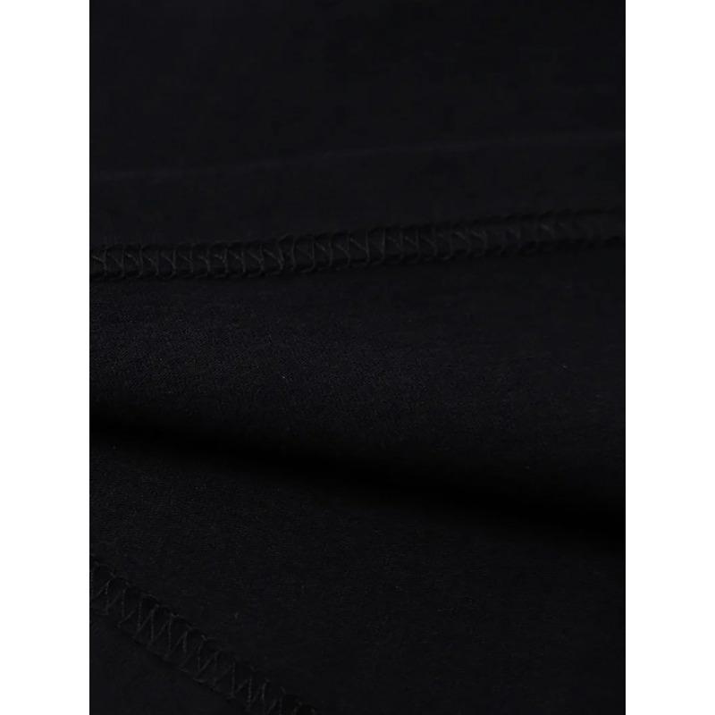 Европейские размеры Мужская футболка с принтом - Королевский синий Стритвир Футболка, Свободный крой, С круглым вырезом, Для повседневной и официальной носки - Идеальный подарок для мужчин