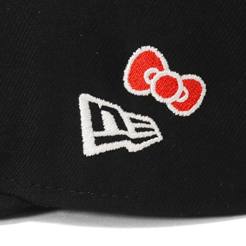 [New Era] cap 59FIFTY hello kitty collaboration black 7 5/8 5950 APPLE NECAP KITTY BLK 14348626 NER36C9593