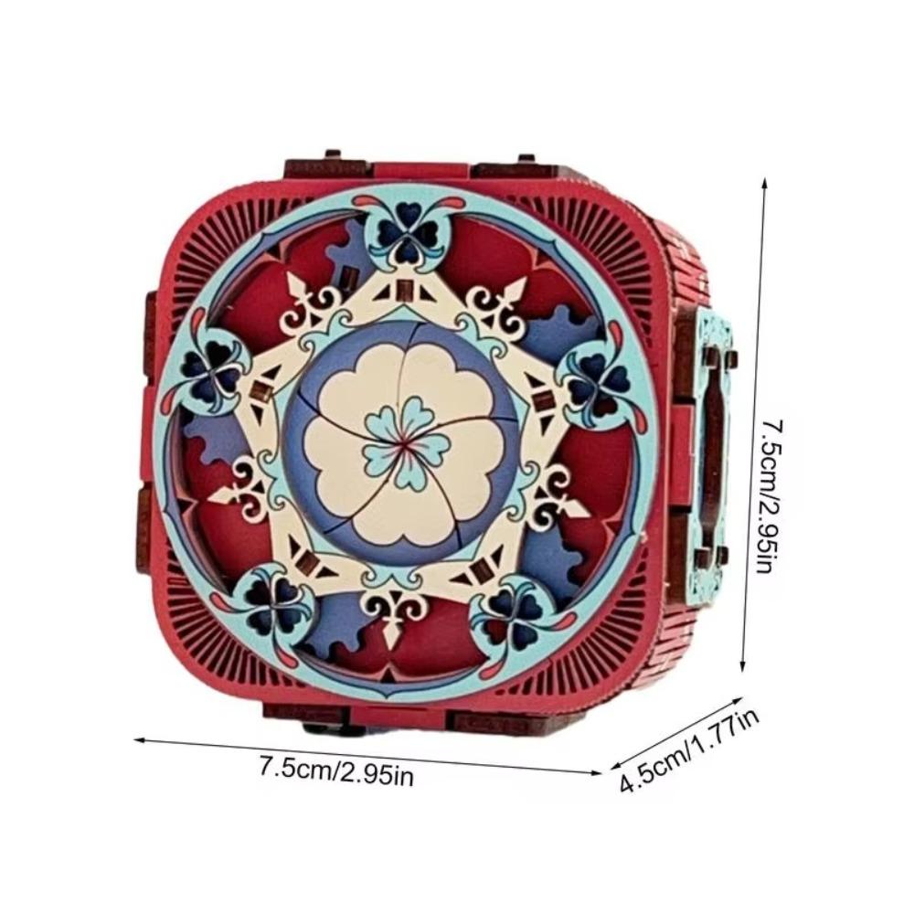 City of Sky 3D Puzzle Music Box Model Kit Assembly Ring Box Music Box Wood Puzzles  Adults