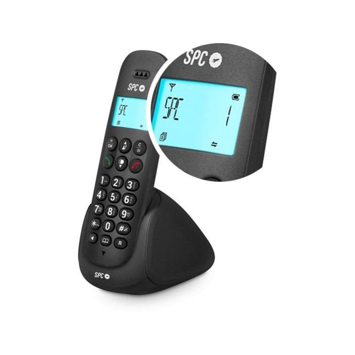 Téléphone sans fil - spc - keops - noir - 4 combinés - écran éclairé