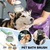 Щетка для купания домашних животных, щетка для душа и массажа, расческа для вычесывания шерсти и инструмент для намыливания, щетка для груминга против вьющихся волос для ванн