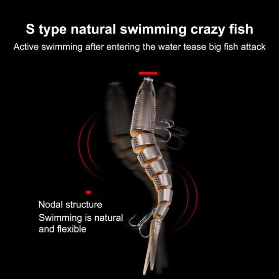 13,5 см/19 г многосочлененная рыболовная приманка с крючками, реалистичная 8-секционная приманка для свимбейта, бионическая жесткая искусственная приманка, аксессуары для рыбалки в пресной и соленой воде