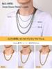 Necklace Stainless Steel Kihei Chain 12mm Extra Thick Long Chain Allergy Street Hip Hop Accessory [U7] Men's 45cm-75cm