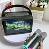 Floating K-Song Music Speaker: Color Display, Lyrics Screen, HD Sound Quality for Family Karaoke