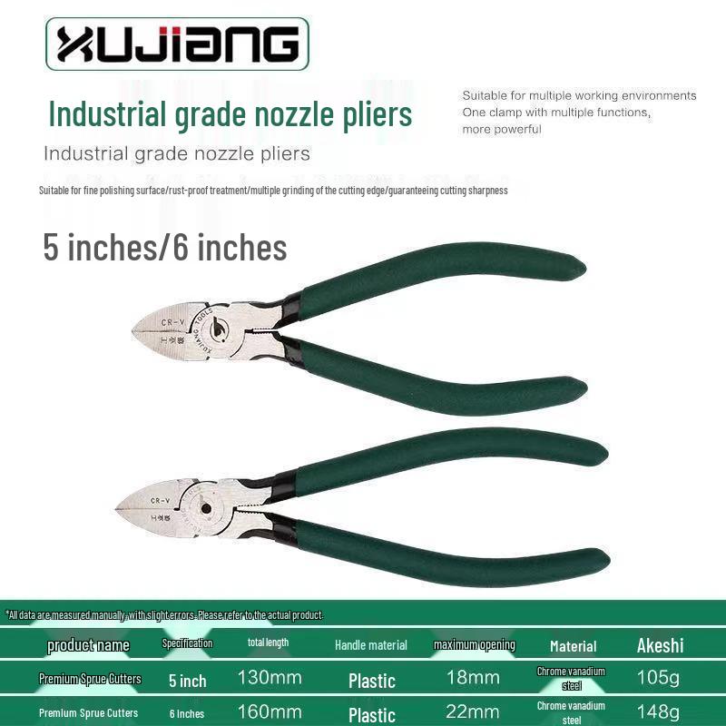Водопроводные клещи и кусачки для проволоки: 5-6 дюймов по диагонали Инструменты электрика и мини-электронные плоскогубцы