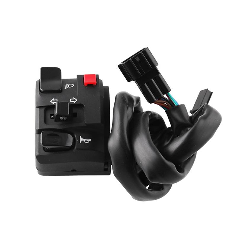 Мотоциклетный клаксон Комбинированный переключатель света Контроллер руля Кнопка вала мотоцикла Сигнал поворота Переключатель противотуманных фар