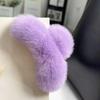 Зажим для волос с мягким плюшевым покрытием Женский зажим для волос Сильная пружина Зажим для волос на голову Вечеринка Праздничные волосы