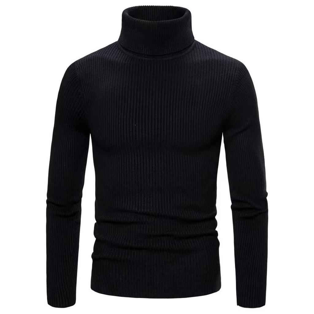 Autumn and Winter New Men's Turtleneck Sweater Male Korean Version Casual All-match Knitted Bottoming Shirt