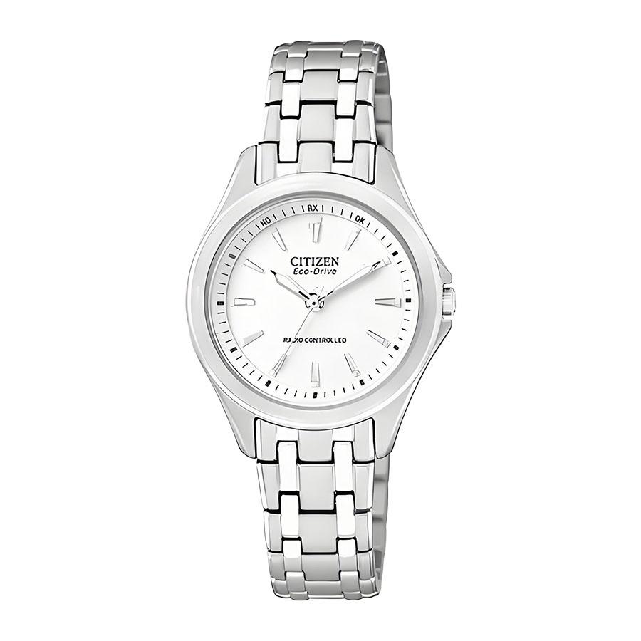 Citizen Женские часы Seiko с солнечной батареей, серия, белый циферблат ES5040-51A