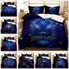 Twelve Constellations 3D Digital Printing Three-Piece Quilt Cover Bed Sheet Kit