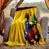 M Bean Blanket Flannel Throw for Sofa, Travel, Camping, Livingroom, Office, Chair and Bed Soft and Warm Holiday Birthday gifts