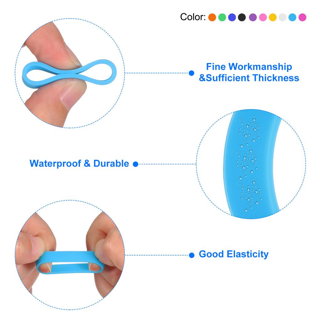 5/10/20 шт. Силиконовые резинки Резинки Кольца Кабельные стяжки Прочные эластичные резинки Нескользящие для обмотки шнуров, обвязки сумок