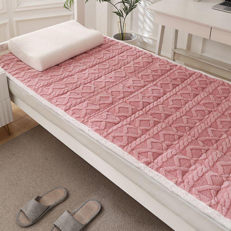 Зимние теплые фланелевые наматрасники для домашнего общежития, мягкие толстые покрывала, покрывало для кровати размера «queen size», тонкие стеганые татами