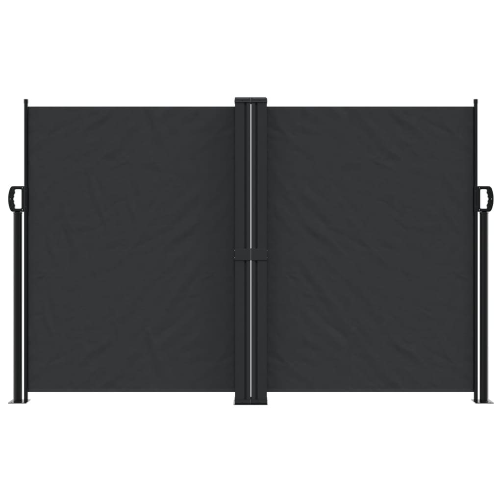 Retractable Side Awning Black 160 x 1000 cm