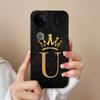 Чехол для Vivo V50 V40 V30 Lite V20 V21 V30e Модные чехлы для телефона с короной и буквами Защитная пленка для экрана Жидкий силикон Пылезащитный чехол для Vivo Бампер