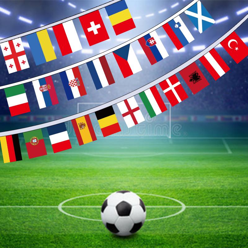 Aerlxemrbrae 2026 42pcs Country Flag NEW cup Countries Flag Bunting National String Banner Football Event Garlands decor