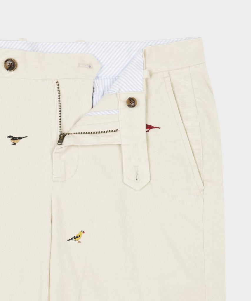 BROOKS BROTHERS Классический крой 15W Вельветовые Чино Брюки с Узором Птиц (бежевый) (Bbpcmnf404)