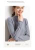 Women’s Cashmere Half-High Roll-Neck Sweater: Thick, Loose, Long Sleeve Pullover for Autumn/Winter.