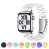 Transparent Resin Strap for Apple Watch Band 42mm 40mm Correa 44mm 38mm Link Smart Bracelet Iwatch Series 8 7 6 5 4 SE 41MM 45MM