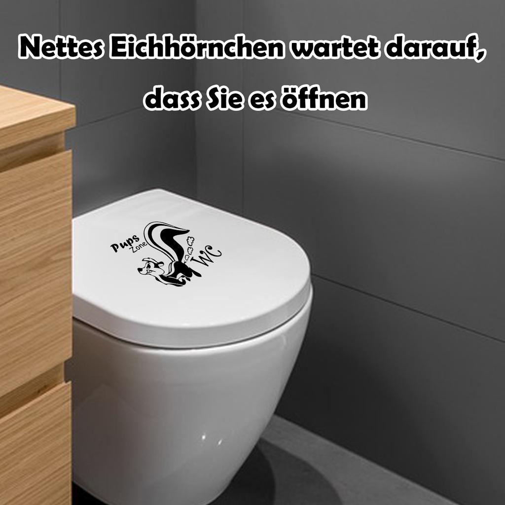 Белка Наклейка на стену Симпатичные Яркие Наклейки для ванной Обои Стеклянные Наклейки Плакат Личность Фон Съемный