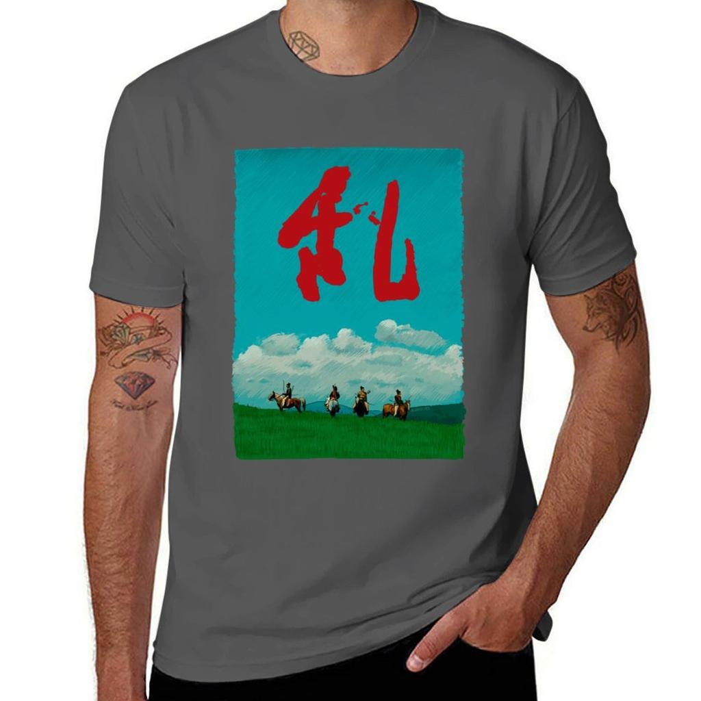 Kurosawa Ran Illustration Tshirt Trendy Casual Short Sleeve Shirt