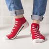 Shoes Pattern Comfortable Casual Cotton Low-top Socks Boat Socks Women Hosiery Men's Short Socks