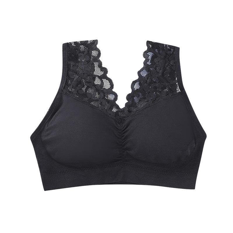 Кружевное нижнее белье больших размеров, бесшовный бюстгальтер с открытой спиной для верхней одежды, облегающее нижнее белье без стального кольца для женщин
