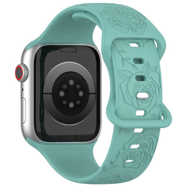 Мягкий силиконовый ремешок для часов 38/40/44/49 мм для Apple Watch 1/2/3/4/5/6/7/8/Se/9, ультра однотонный ремешок для часов с бабочкой, аксессуары, универсальный