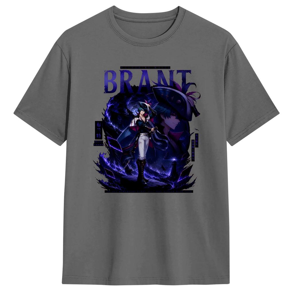 Wuthering Waves Characters Unisexs T Shirts Brant Humorous Tee Shirt Short Sleeve Round Collar Tshirts Cotton Plus Size Clothing
