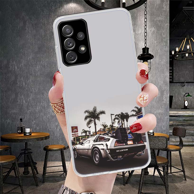Back To The Future Time Machine Soft Phone Case For Samsung Galaxy A13 A14 A15 A16 A17 A53 A54 A55 A56 A57 A33 A34 A35 A36 A37 A