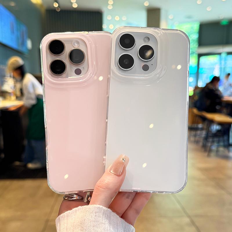 Роскошный Милый Конфетный Цвет IMD Чехол для Телефона Для iPhone 16 Pro Max 15 14 13 12 Plus Модный ПК Жесткий Противоударный Бампер Чехлы Крышка