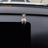 1/2/4Pcs Mini Cat Figurine Car Dashboard Central Control Display Screen Mount Sleeping Lying Sitting Kitten Statue Animal Sculpture Ornament