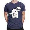 Men's T-Shirts The Ghost Of Disapproval Funny Pure Cotton Tee Shirt Short Sleeve Halloween Cute T Shirt Round Neck Tops Party