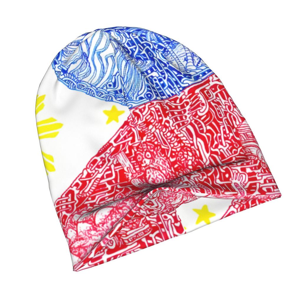 Flag of The Philippines Modern Adult Beanie Designed to with Laid-Back Street Style Or Elevate Easy Outfits with Understated Edge