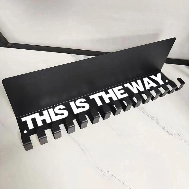 Medal Display Rack With 15 Hooks Wall-Mounted Trophy Stand Key Hooks Suitable For Medals, Ribbons, And Decorations, Room Decor