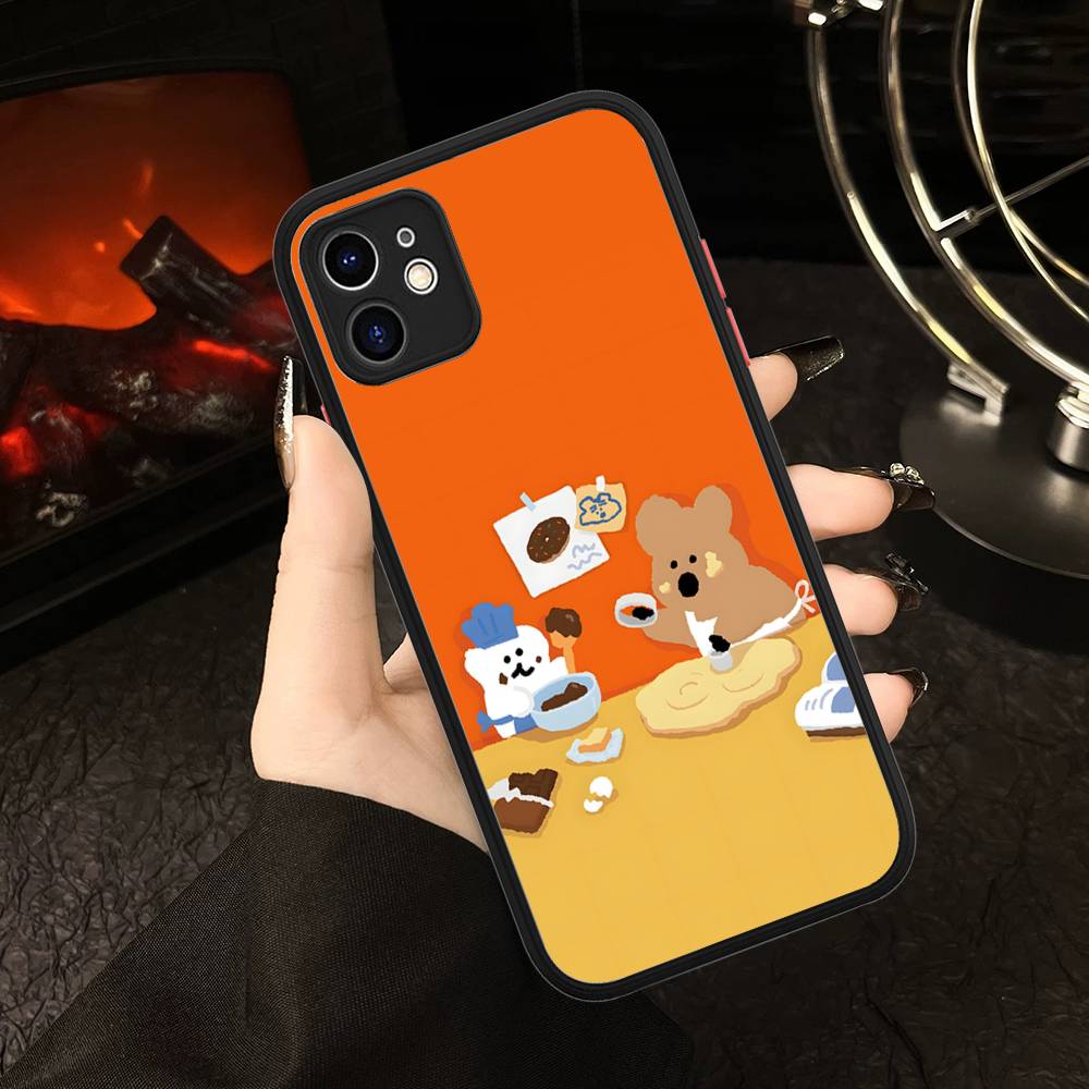 Cute Bear Quokkas Magsafe Phone Cases For IPhone 16 15 14 Plus 13 12 11 Pro Max Matte Oft Bumper Phone Cover