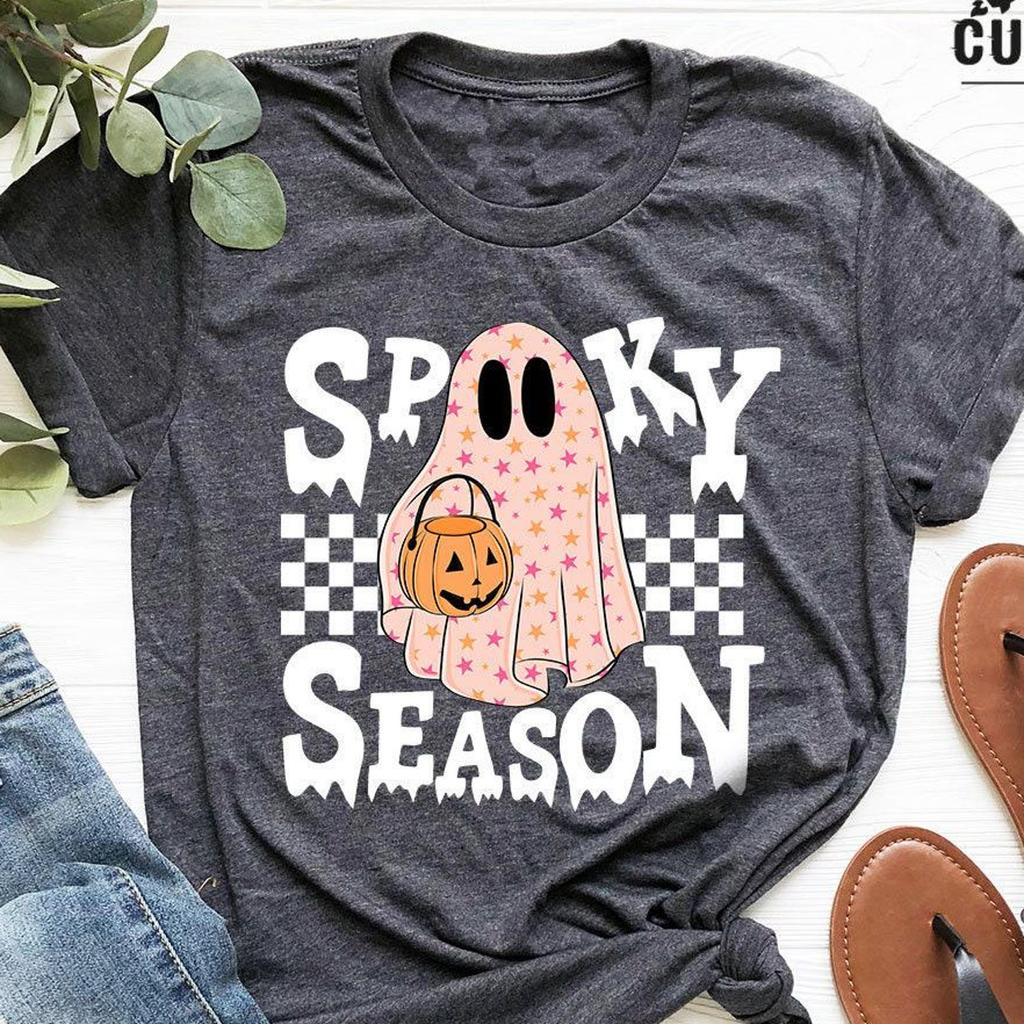 Funny Ghost T-shirt, Cute Halloween Gifts, Spooky Season Gift, Boo Shirts, Funny Teenager Shirts, Halloween Toddler Bodysuit