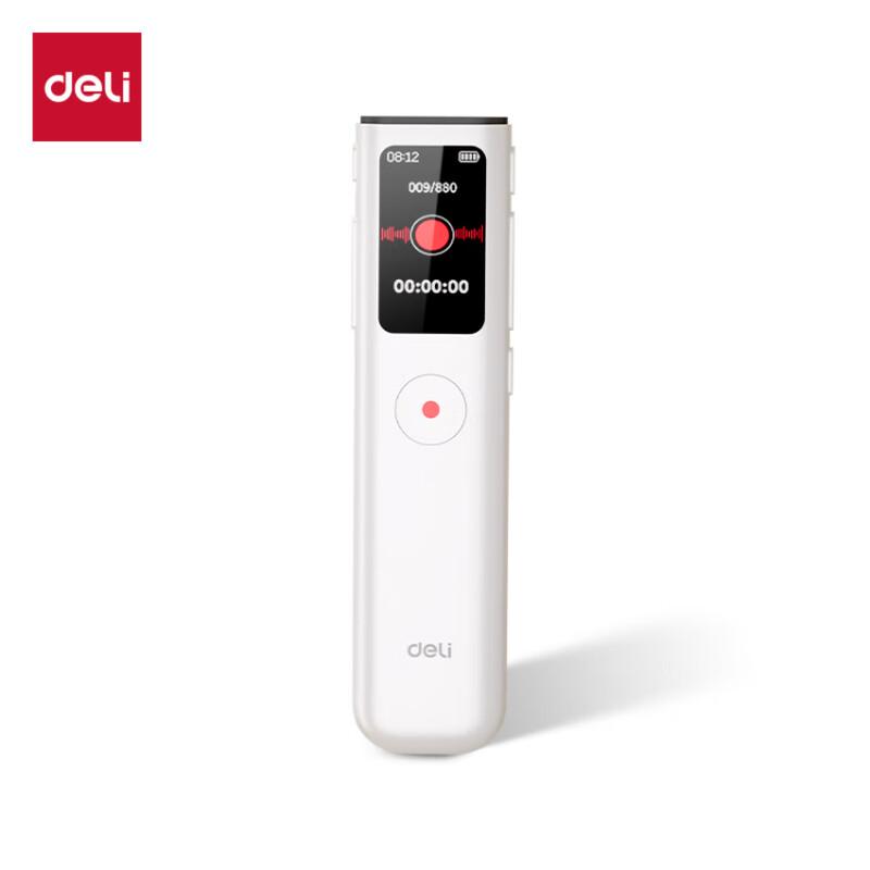 Deli MP306-W 16GB Portable Digital Voice Recorder (CN version)